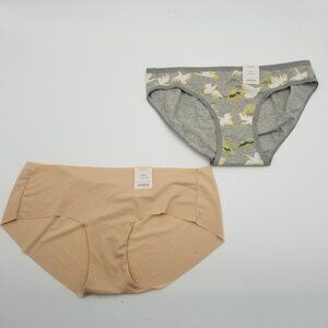 Womens Laser Cut Hipster  & Bikini underwear Auden mixed lot of 2 M (8-10)